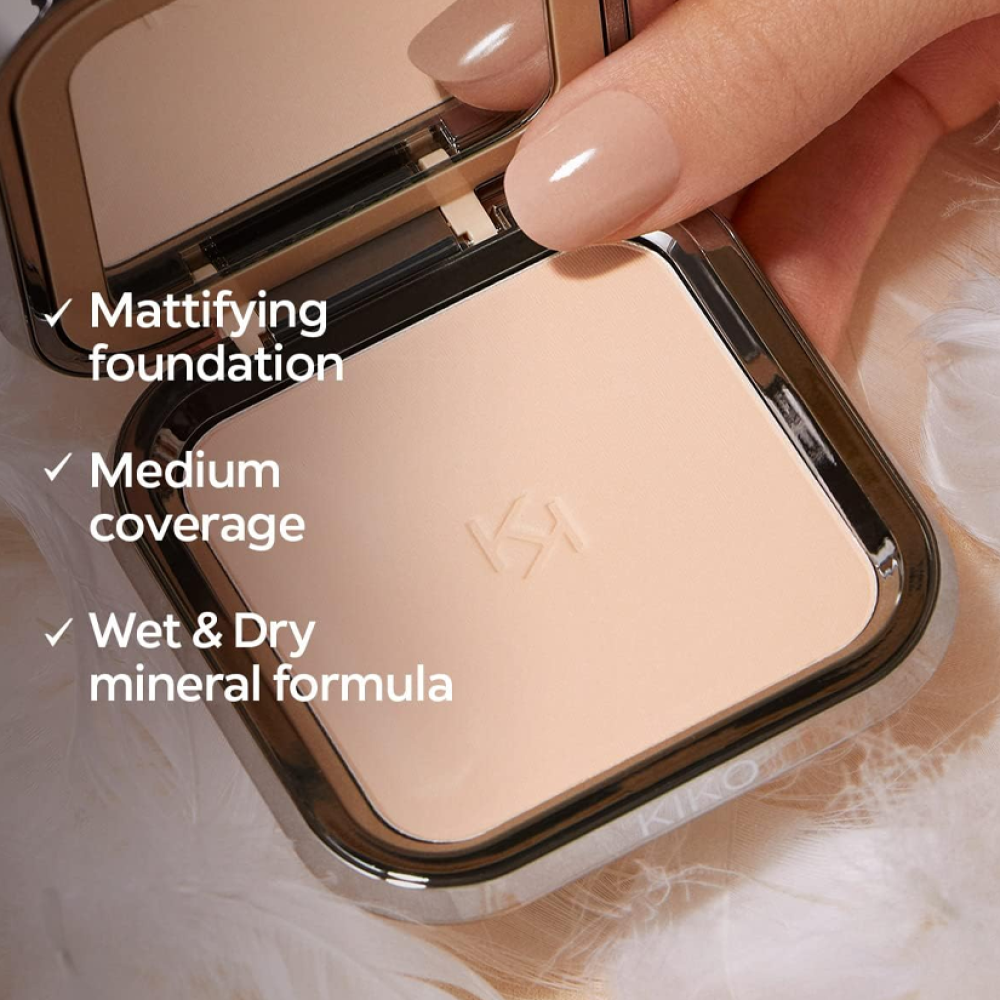 メイク道具・化粧小物 KIKO Milano WEIGHTLESS FOUNDATION KIKO Weightless Perfection Wet & Dry Compact Foundation Shade N95