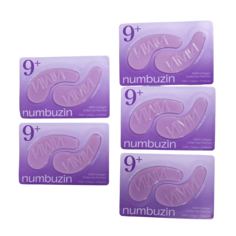 Numbuzin No.9 NMN Collagen Hydrogel Under Eye Patches – 8 g × 5