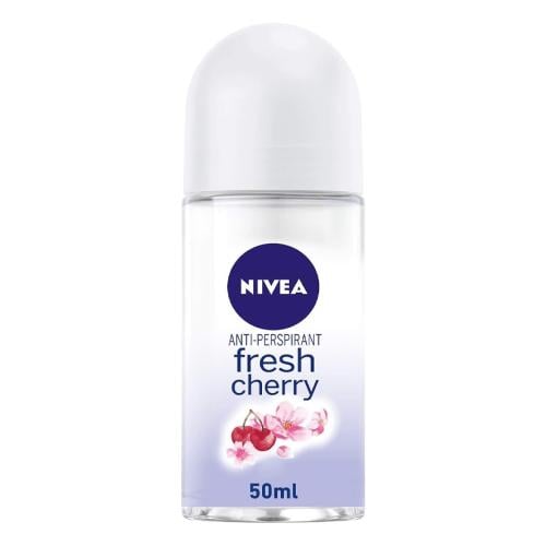 NIVEA Fresh Cherry Blossom Roll-On Deodorant – 50ml - Cosmetics