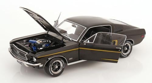 Ford Mustang GT Fastback Anno di costruzione 1968 nero 1:12 KK-SCALE KKDC120223