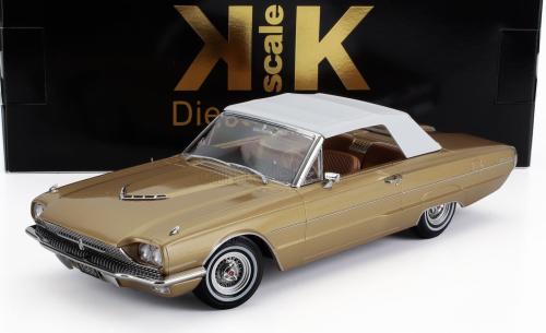 Ford Thunderbird Convertible year 1966 gold metallic 1:18 KK-Scale KKDC181342