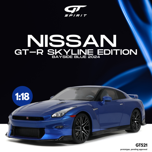 1:18 GT Spirit GT521 Nissan GT-R R35 Skyline Edition Bayside blue metallic 2024