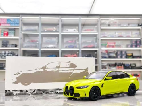 BMW M3 2024 Yellow Metallic 1/18 Minichamps 110020222
