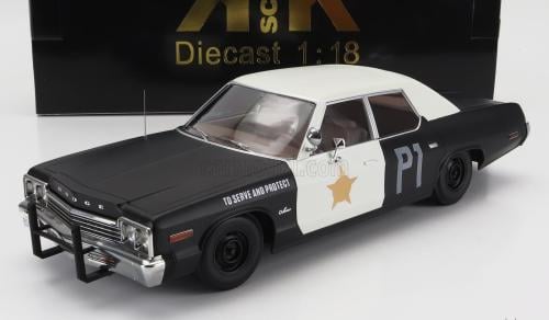 Dodge Monaco Bluesmobile look-a-like 1974 black / white 1:18 KK-Scale KKDC181127