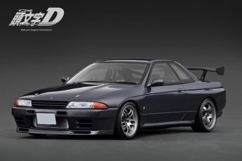 Ignition Model IG3545 1/18 Scale  INITIAL D Nissan Skyline GT-R (BNR32) Gun Gray Metallic