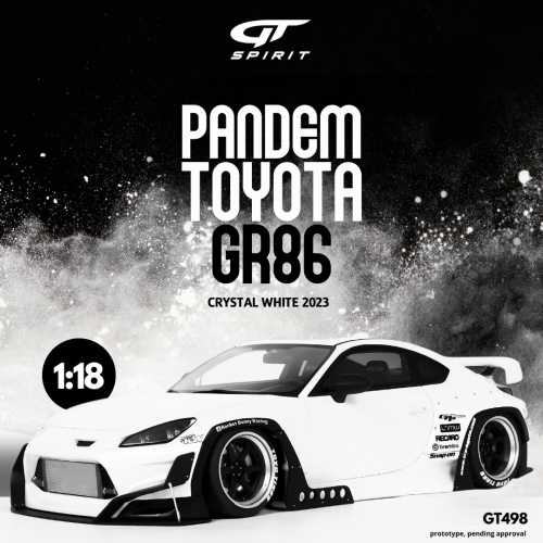 1:18 GT Spirit GT498 Pandem Toyota GR86 Coupe Crystal white 2023