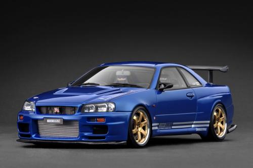 Ignition Model IG3848 1/18 Scale  TOP SECRET 34GT-R (BNR34) Blue Metallic