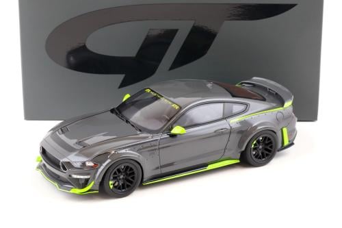 Ford Mustang RTR Spec 5 Coupe 2021 grey / green 1:18 GT-Spirit