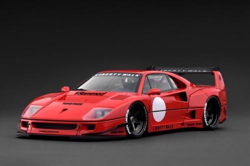 Ignition Model IG3754 1/18 Scale LB-WORKS F40 Red