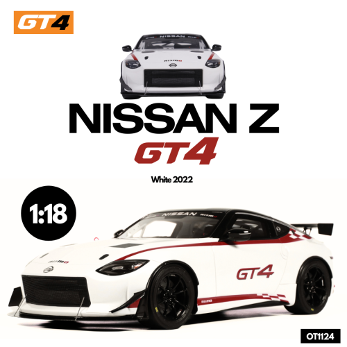 1:18 OTTO mobile OT1124 Nissan Z GT4 Nismo Coupe white/black 2022