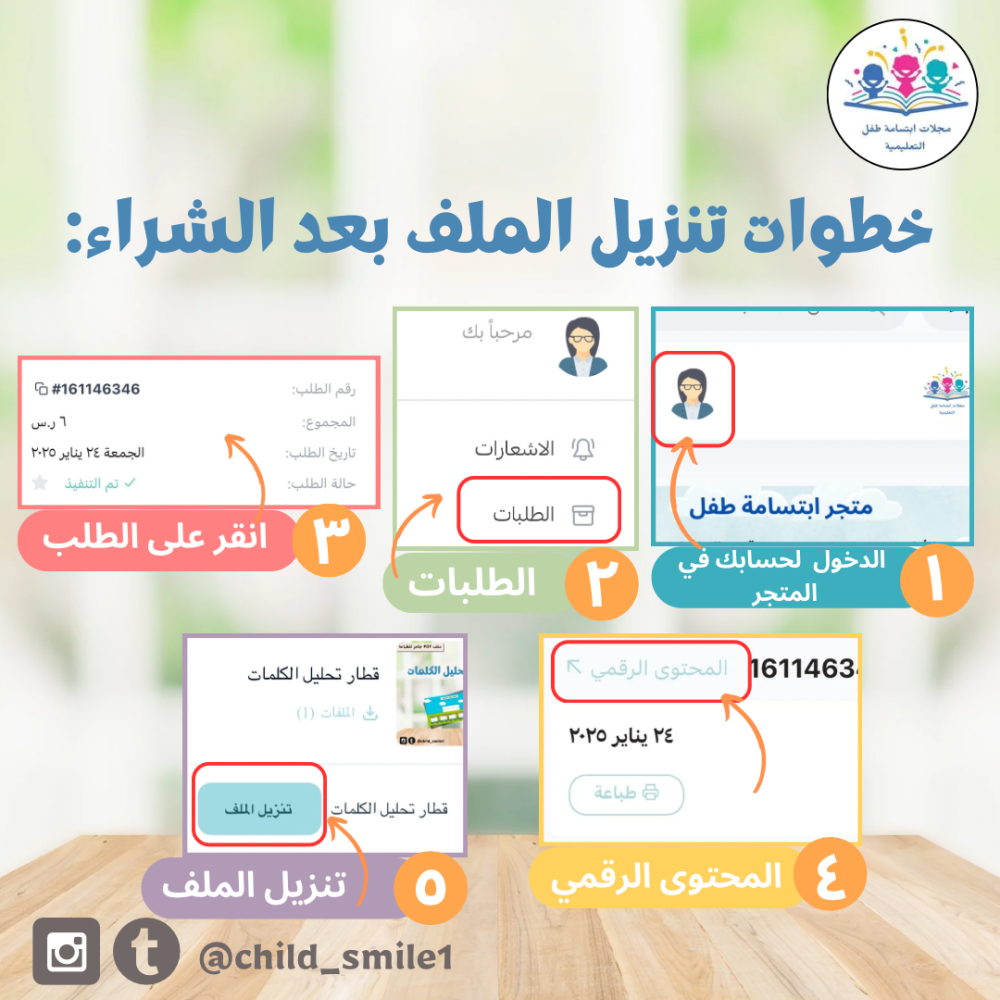 بطاقات أيام الأسبوع