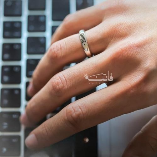 خاتم رجالي تاريخ حسب الطلب