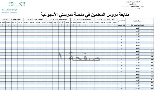 متابعة أعمال منصة مدرستي الالكتروني 1446هـ
