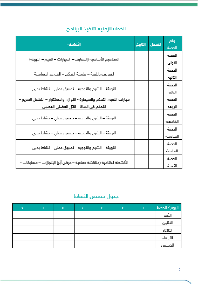 مهارات الرياضات الإلكترونية | صفوف عليا