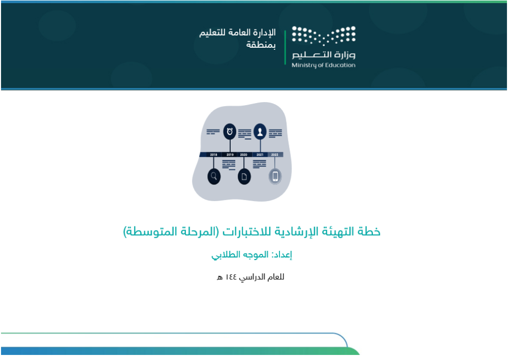 برنامج التهيئة الإرشادية للاختبارات - متوسط