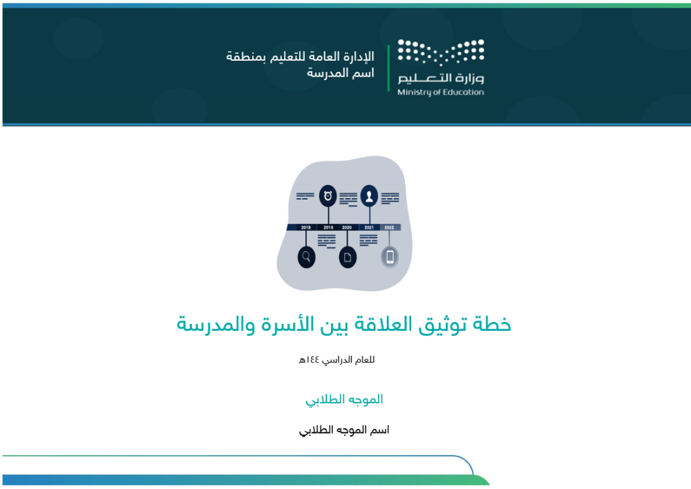 خطة توثيق العلاقة بين الأسرة والمدرسة