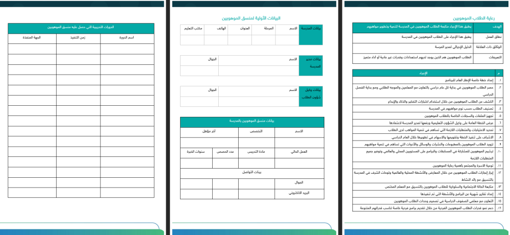 سجل الموهوبين - ثانوي