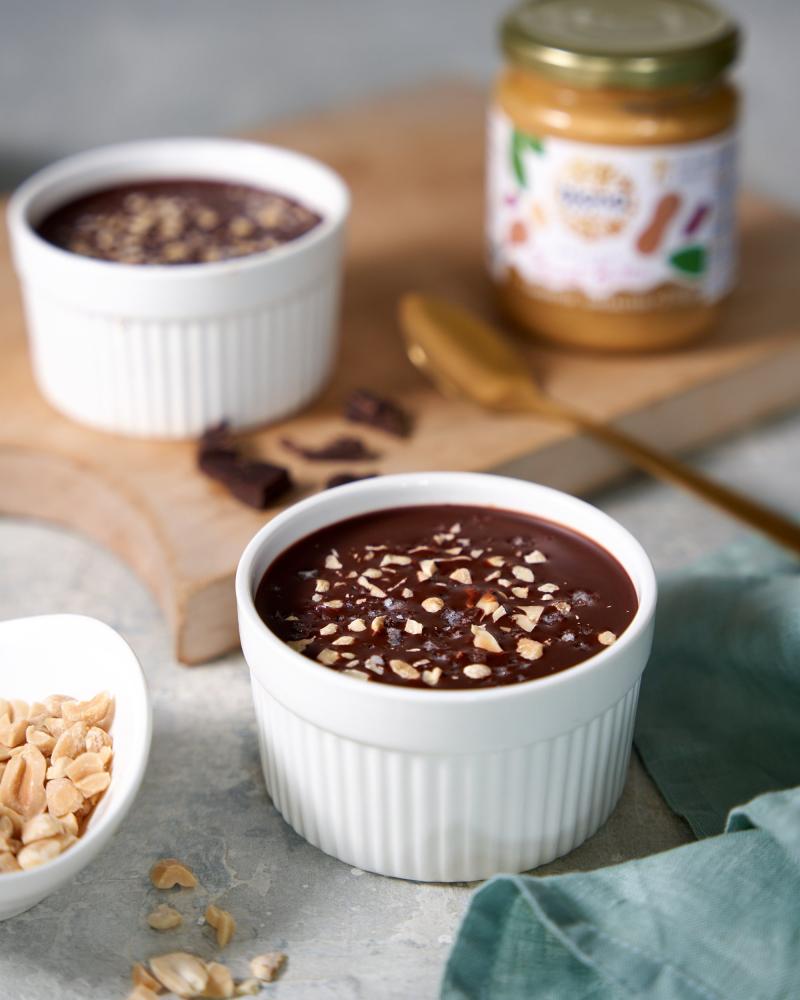 VEGAN PEANUT BUTTER MAGIC SHELL YOGHURT CUPS RECIPE