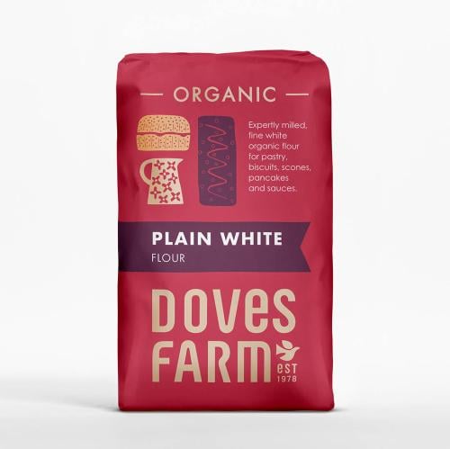 Doves Farm Organic Fine Plain White Flour 1kg