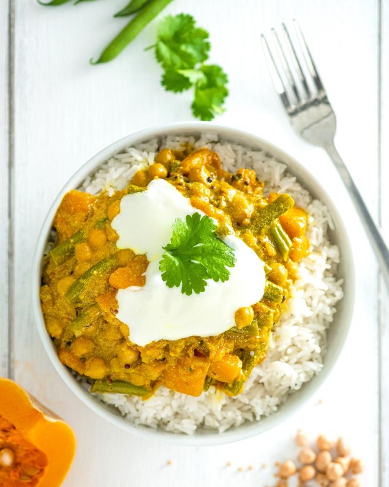 CHICKPEA & BUTTERNUT SQUASH CURRY RECIPE