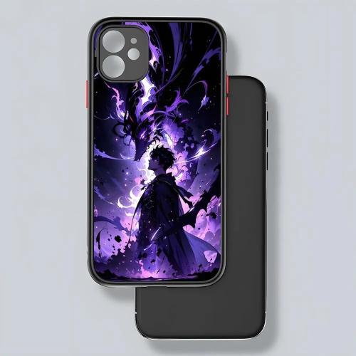 غطاء هاتف شفاف ماتي بتصميم أنمي Solo Leveling من M...