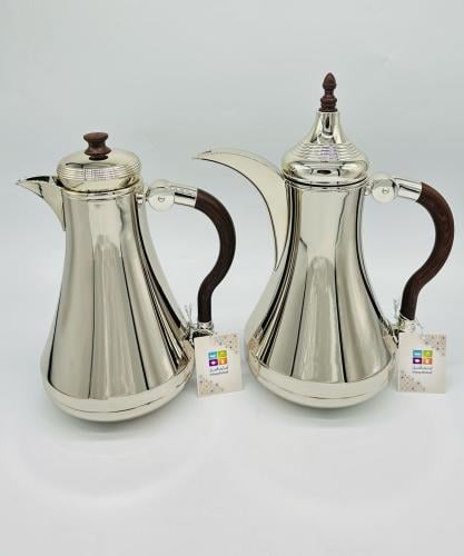 طقم ترامس الأصالة فضي يد خشبي 11491