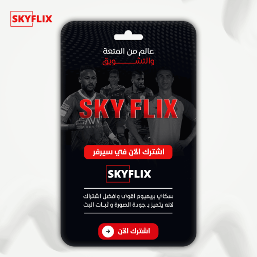 اشتراك SKYFLIX سنة + 3 شهور مجانا