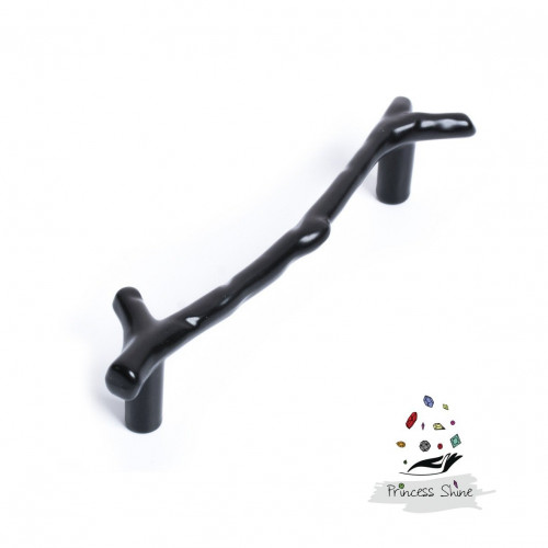 331 - مقبض فرع شجرة كبير اسود ( قطعتين )