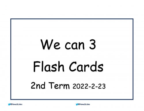 We Can 3 2nd TERM Flash Cards