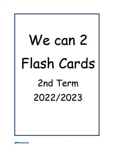 We Can 2 2nd TERM Flash Cards
