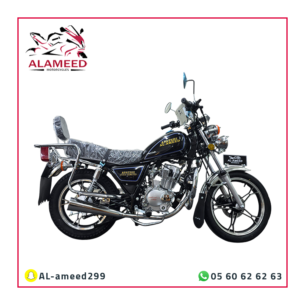 دراجة نارية أباتشي 175CC موديل 2025 - العميد للدراجات النارية