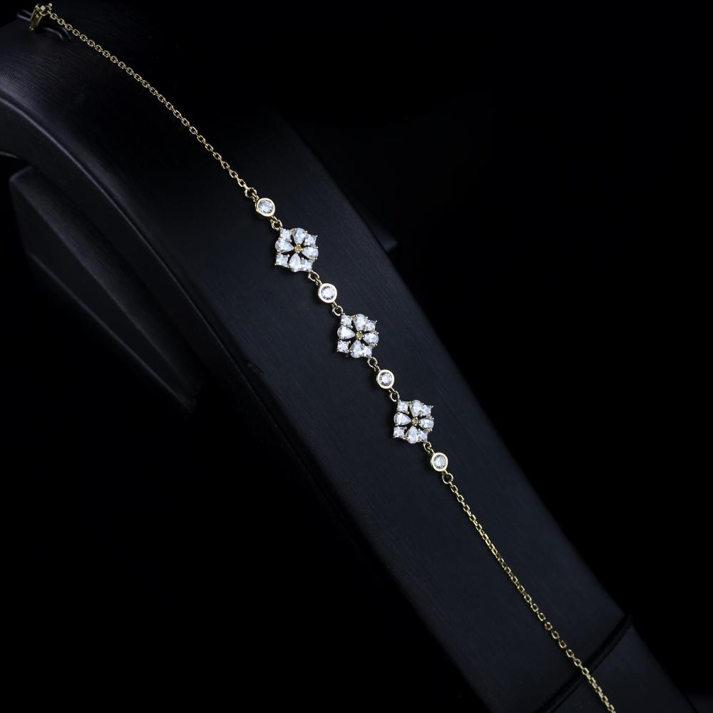 اسوارة بفصوص الزركون فضي من رامس