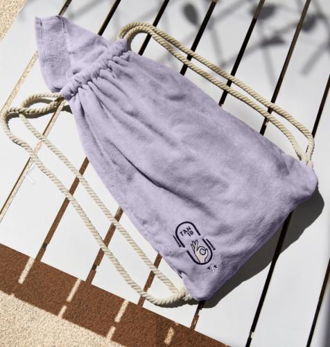 Purple Towel Bag