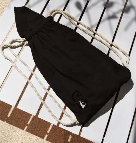 Black Towel Bag