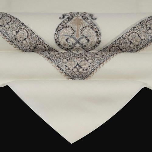 شال باشمينا ملكي خاص صوف كشميري 100% بتصميم السيفين والنخلة اصدار 2026