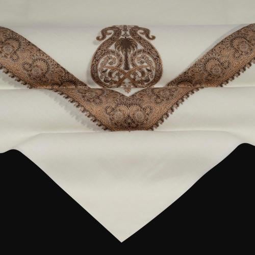 شال باشمينا ملكي خاص صوف كشميري 100% بتصميم السيفين والنخلة اصدار 2026