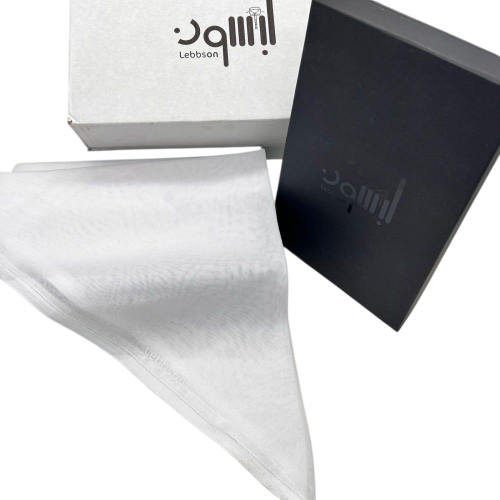 غترة لبسون ابيض ساده قطن 100%