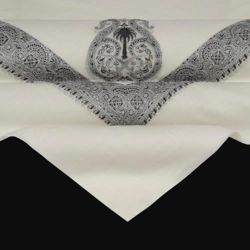 شال باشمينا ملكي خاص صوف كشميري بتصميم السيفين والنخلة اصدار 2026