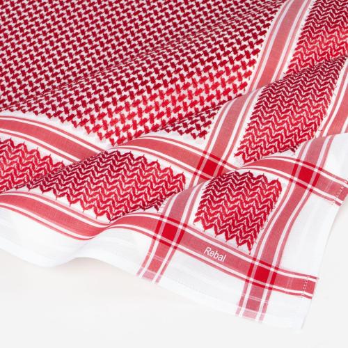 شماغ ريبال Rebal احمر كلاسيك انجليزي 2025