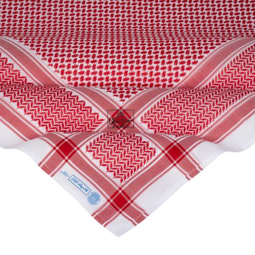 شماغ ملكي سوبر ديلوكس القديم أحمر غامق انجليزي