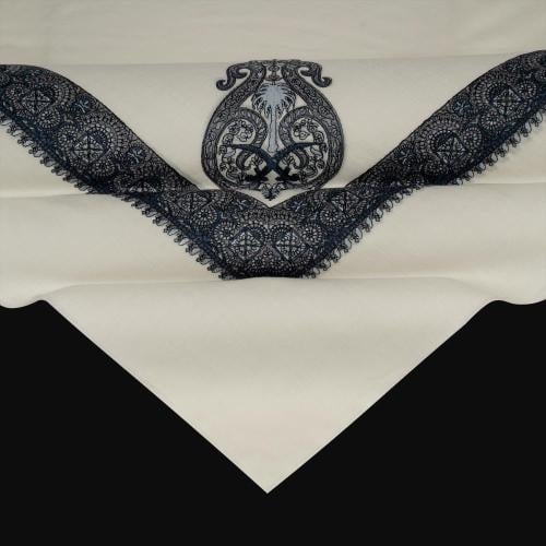 شال باشمينا ملكي خاص صوف كشميري 100% بتصميم السيفين والنخلة اصدار 2026