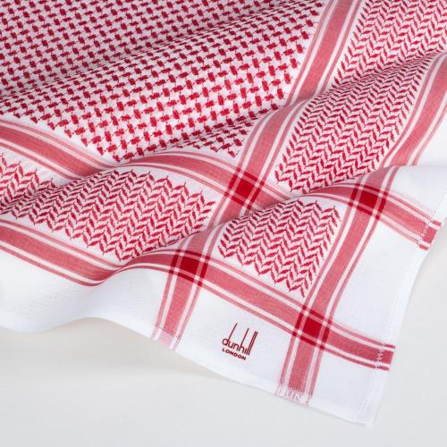 شماغ دنهل كلاسيك احمر لون فاتح صناعة انجليزية