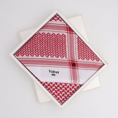 شماغ فلفت اليت كلاسيك احمر غامق