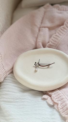 بروش ( ساره ) فضة مع لولو