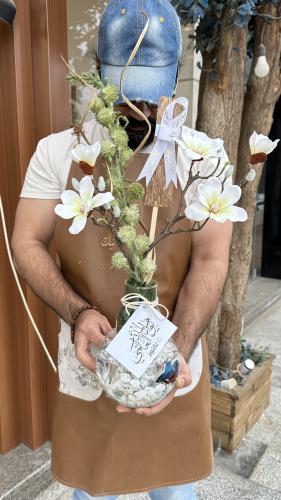 فازه ورد صناعي