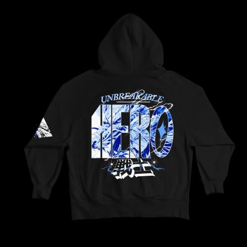 Unbreakable Hero Oversized Hoodie (Black)