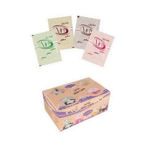 مناديل معطرة برائحة مشكلة ( 100 حبة )