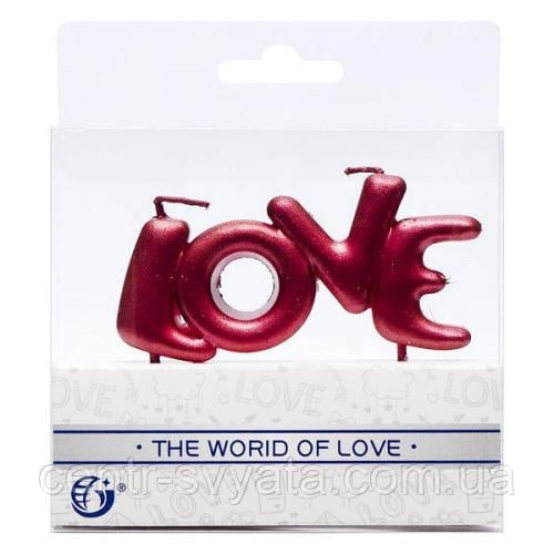 شموع حروف love