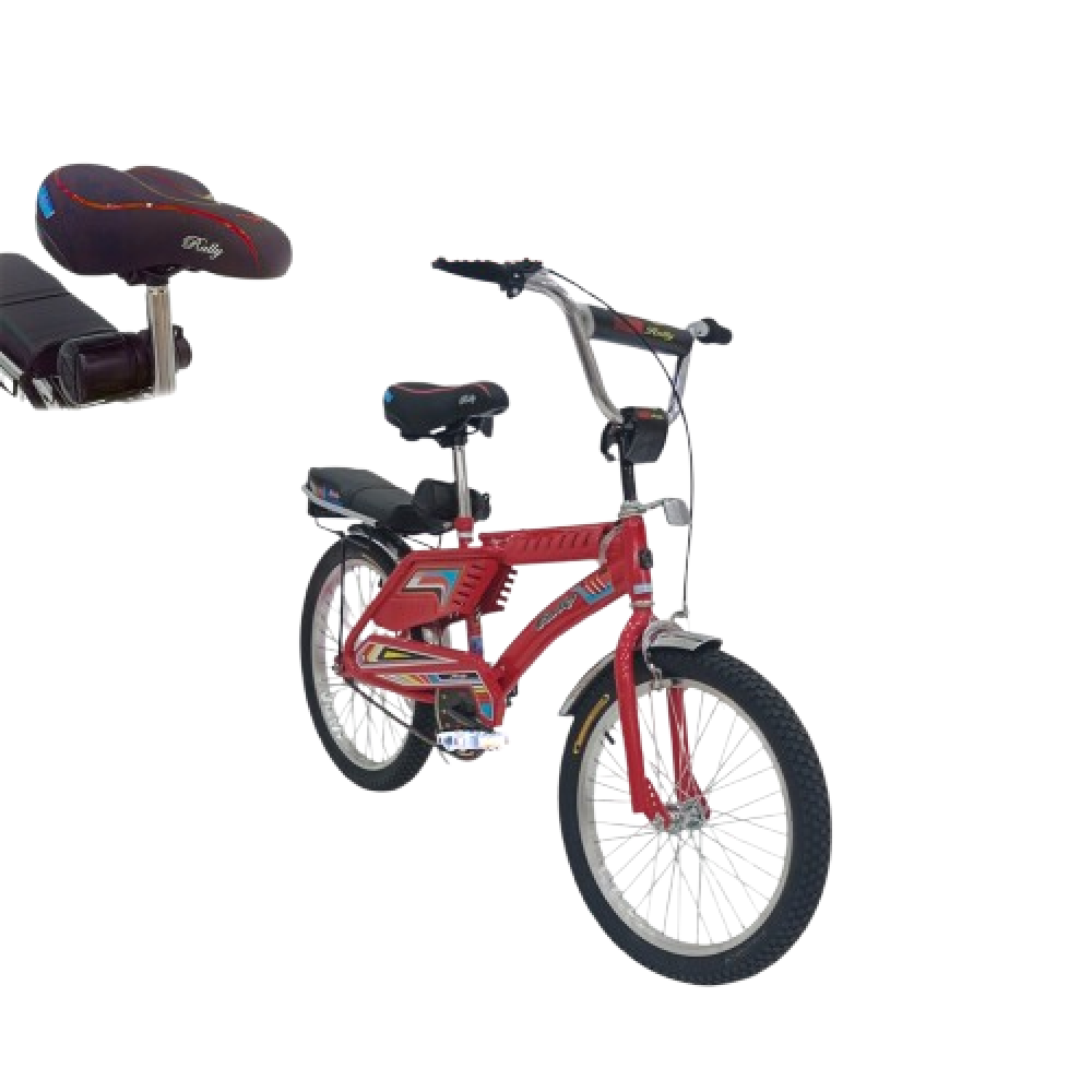 دراجة رامبو رالي الأصلي مقاس 20 لون احمر - متجر ارمادا ون