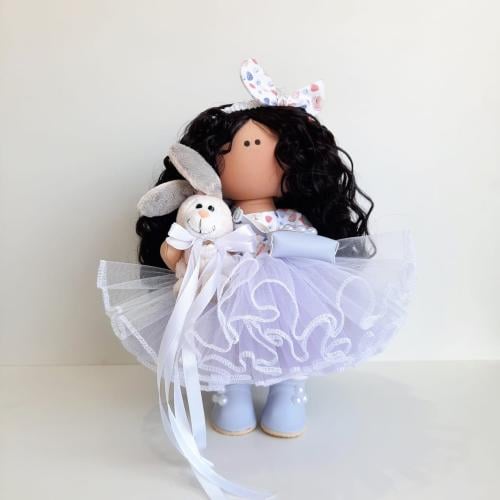 الدمية سوسو بفستان موف